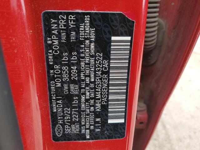 Photo 11 VIN: KMHLM4AG3PU432522 - HYUNDAI ELANTRA 