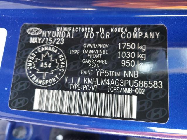 Photo 12 VIN: KMHLM4AG3PU586583 - HYUNDAI ELANTRA 