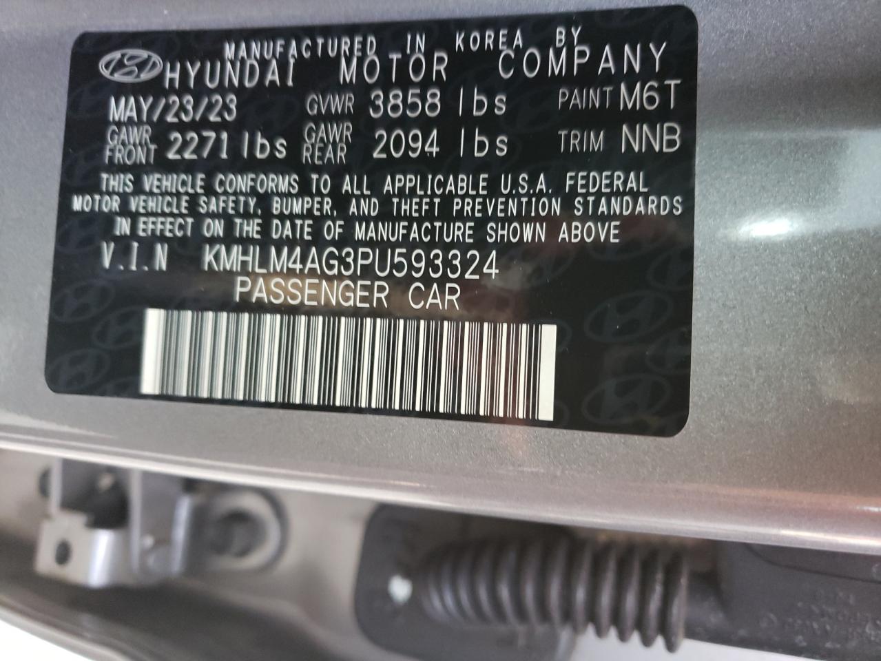 Photo 11 VIN: KMHLM4AG3PU593324 - HYUNDAI ELANTRA 