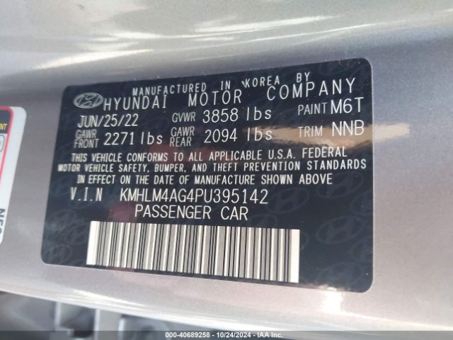 Photo 8 VIN: KMHLM4AG4PU395142 - HYUNDAI ELANTRA 