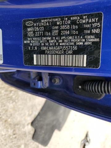 Photo 12 VIN: KMHLM4AG4PU557156 - HYUNDAI ELANTRA 