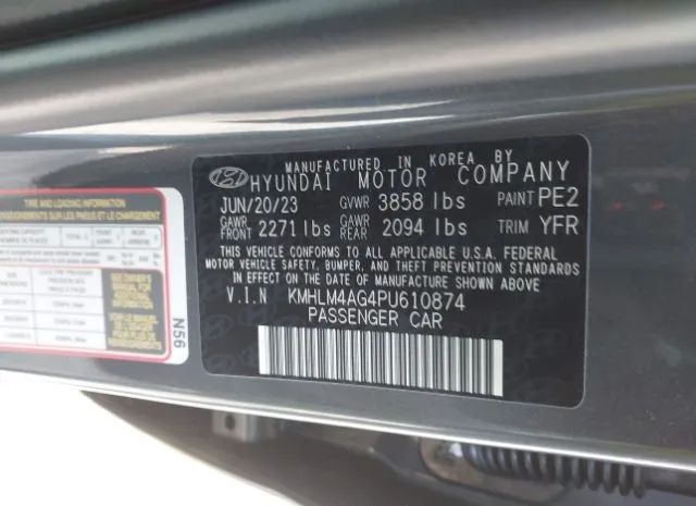 Photo 8 VIN: KMHLM4AG4PU610874 - HYUNDAI ELANTRA 