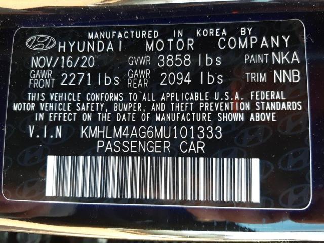 Photo 11 VIN: KMHLM4AG6MU101333 - HYUNDAI ELANTRA SE 