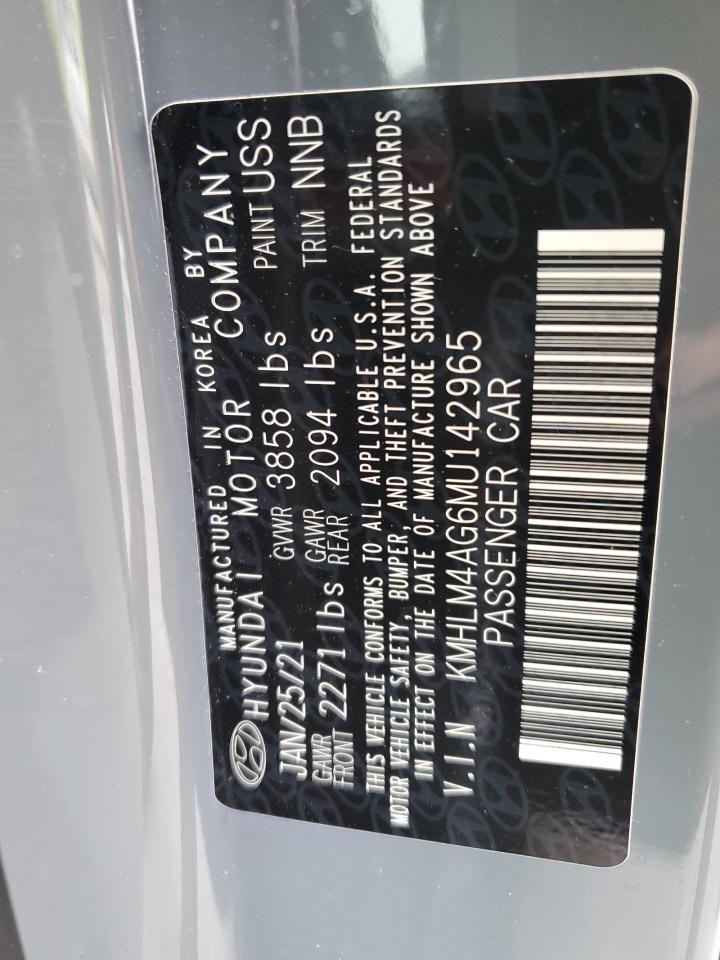 Photo 11 VIN: KMHLM4AG6MU142965 - HYUNDAI ELANTRA 