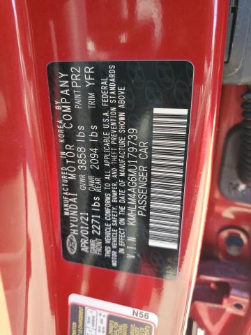 Photo 11 VIN: KMHLM4AG6MU179739 - HYUNDAI ELANTRA SE 