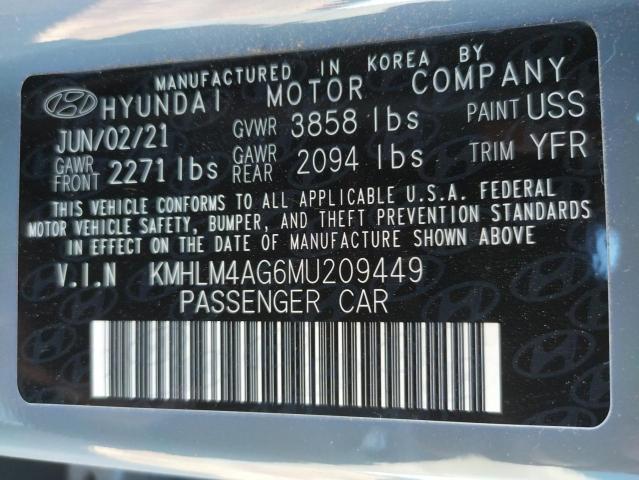 Photo 9 VIN: KMHLM4AG6MU209449 - HYUNDAI ELANTRA SE 