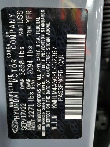 Photo 12 VIN: KMHLM4AG6PU432367 - HYUNDAI ELANTRA 