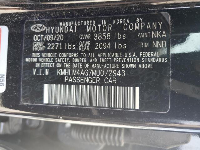 Photo 12 VIN: KMHLM4AG7MU072943 - HYUNDAI ELANTRA 