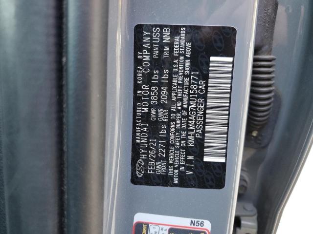 Photo 11 VIN: KMHLM4AG7MU158771 - HYUNDAI ELANTRA 