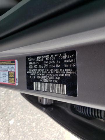 Photo 9 VIN: KMHLM4AG7MU161444 - HYUNDAI ELANTRA SE 