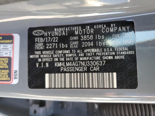 Photo 11 VIN: KMHLM4AG7NU330637 - HYUNDAI ELANTRA SE 