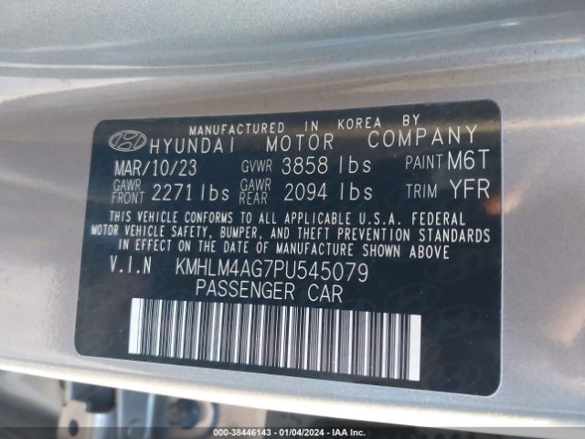 Photo 8 VIN: KMHLM4AG7PU545079 - HYUNDAI ELANTRA 