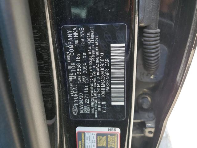 Photo 11 VIN: KMHLM4AG8MU093610 - HYUNDAI ELANTRA SE 