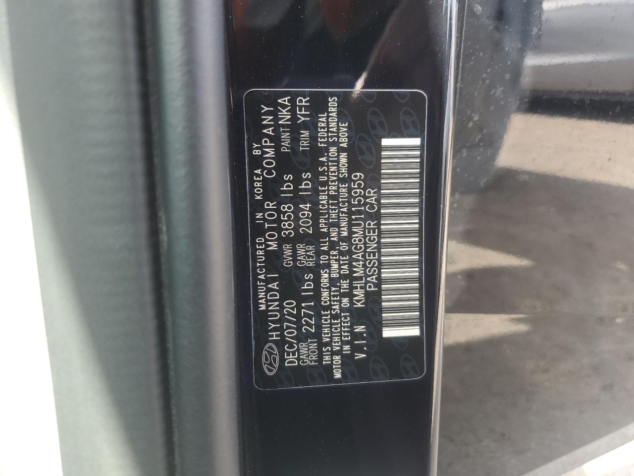 Photo 11 VIN: KMHLM4AG8MU115959 - HYUNDAI ELANTRA 