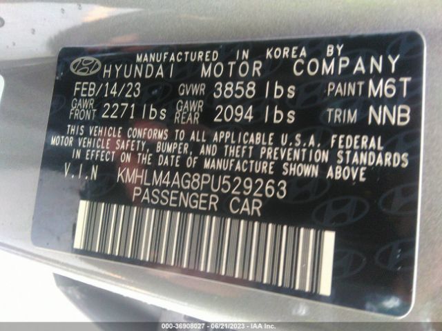 Photo 8 VIN: KMHLM4AG8PU529263 - HYUNDAI ELANTRA 