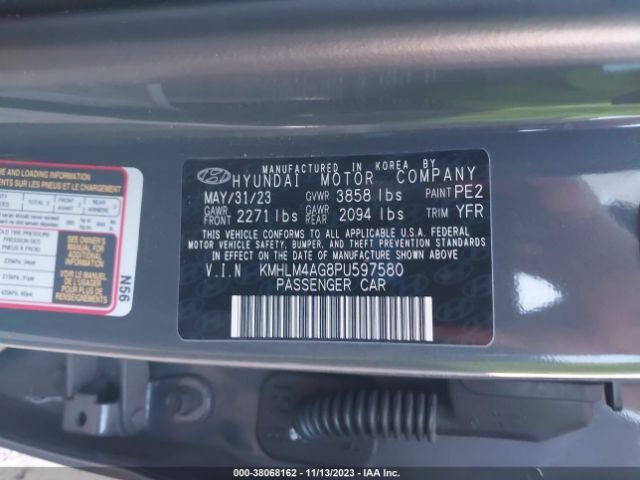 Photo 8 VIN: KMHLM4AG8PU597580 - HYUNDAI ELANTRA 