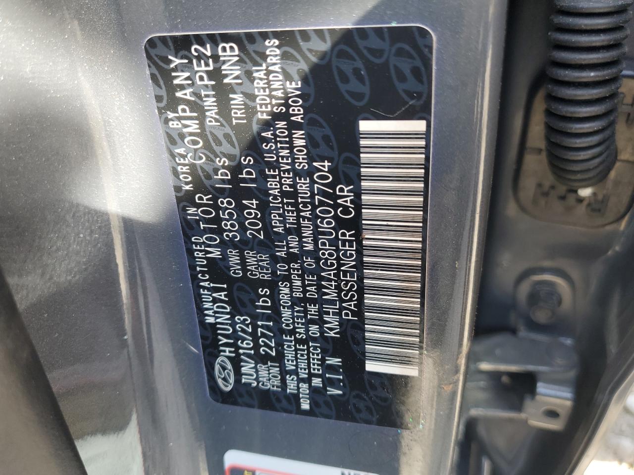 Photo 11 VIN: KMHLM4AG8PU607704 - HYUNDAI ELANTRA 