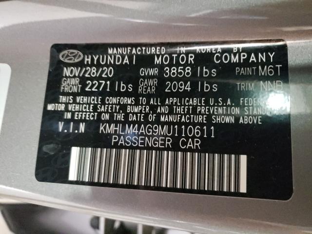 Photo 9 VIN: KMHLM4AG9MU110611 - HYUNDAI ELANTRA SE 