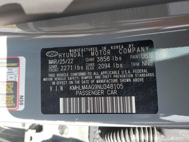 Photo 11 VIN: KMHLM4AG9NU348105 - HYUNDAI ELANTRA SE 