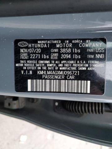 Photo 11 VIN: KMHLM4AGXMU096721 - HYUNDAI ELANTRA 