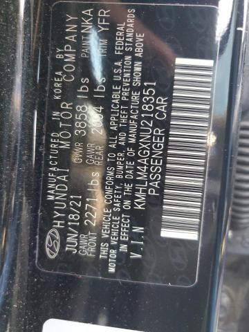 Photo 11 VIN: KMHLM4AGXNU218351 - HYUNDAI ELANTRA SE 