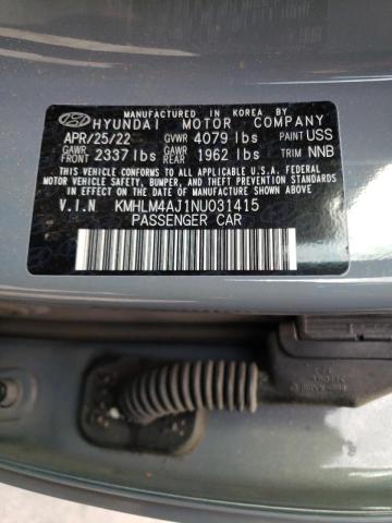 Photo 11 VIN: KMHLM4AJ1NU031415 - HYUNDAI ELANTRA BL 