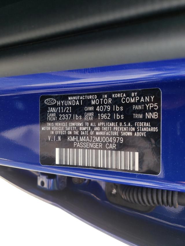 Photo 9 VIN: KMHLM4AJ2MU004979 - HYUNDAI ELANTRA BL 