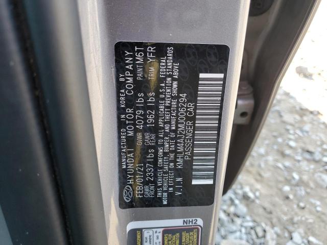 Photo 11 VIN: KMHLM4AJ2MU006294 - HYUNDAI ELANTRA BL 