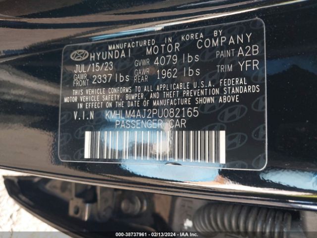 Photo 8 VIN: KMHLM4AJ2PU082165 - HYUNDAI ELANTRA HYBRID 