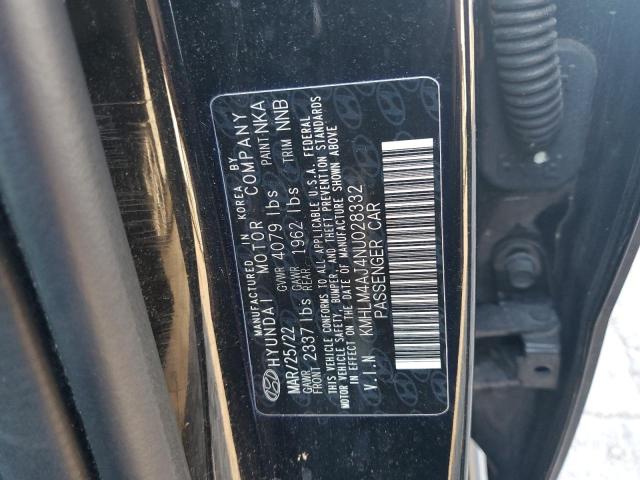 Photo 11 VIN: KMHLM4AJ4NU028332 - HYUNDAI ELANTRA BL 