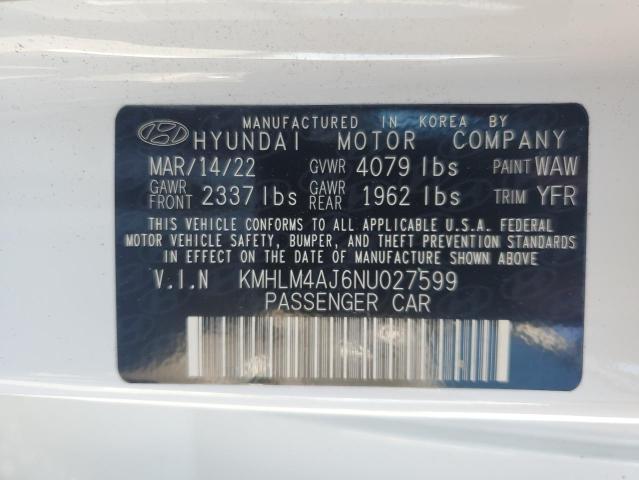 Photo 12 VIN: KMHLM4AJ6NU027599 - HYUNDAI ELANTRA BL 