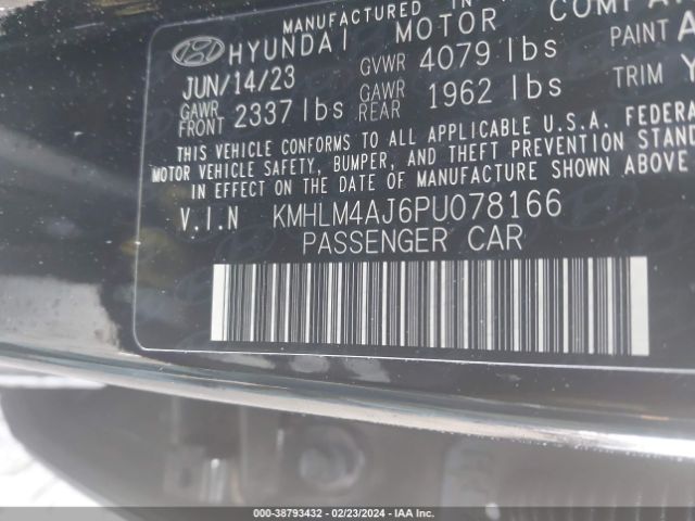 Photo 8 VIN: KMHLM4AJ6PU078166 - HYUNDAI ELANTRA HYBRID 