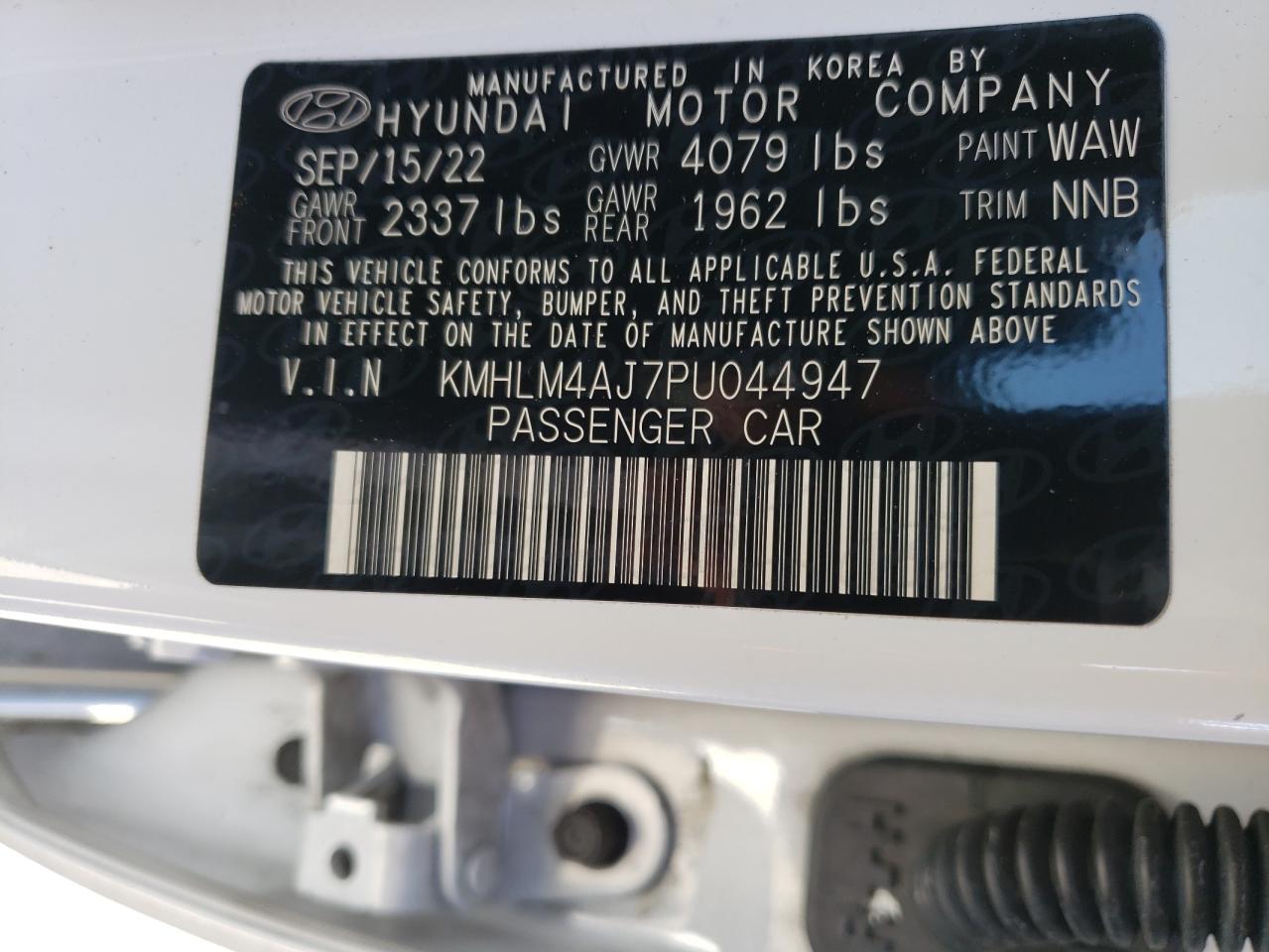 Photo 11 VIN: KMHLM4AJ7PU044947 - HYUNDAI ELANTRA 