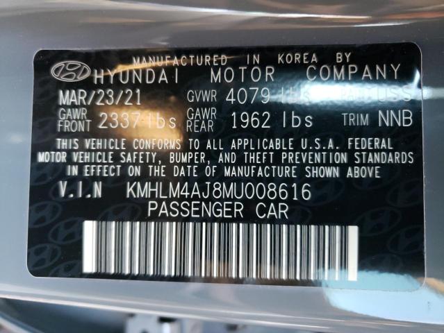 Photo 9 VIN: KMHLM4AJ8MU008616 - HYUNDAI ELANTRA BL 