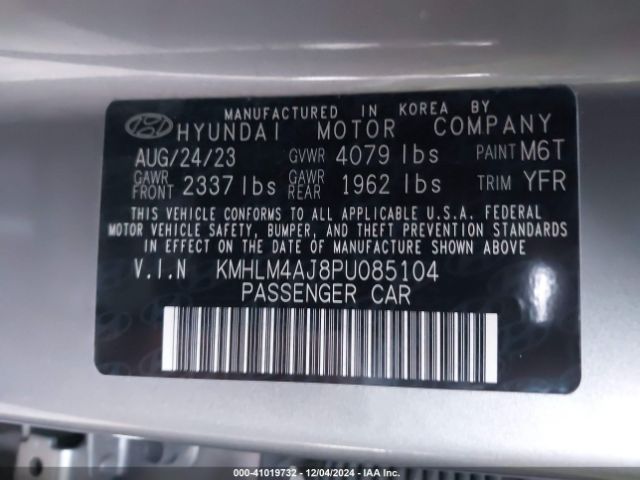 Photo 8 VIN: KMHLM4AJ8PU085104 - HYUNDAI ELANTRA 