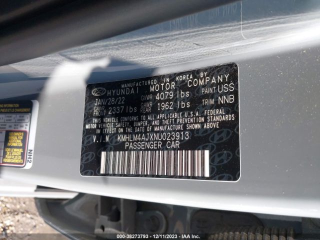 Photo 8 VIN: KMHLM4AJXNU023913 - HYUNDAI ELANTRA HYBRID 