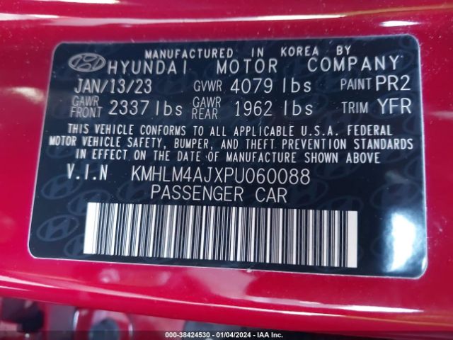 Photo 8 VIN: KMHLM4AJXPU060088 - HYUNDAI ELANTRA HYBRID 