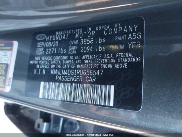 Photo 8 VIN: KMHLM4DG1RU656547 - HYUNDAI ELANTRA 