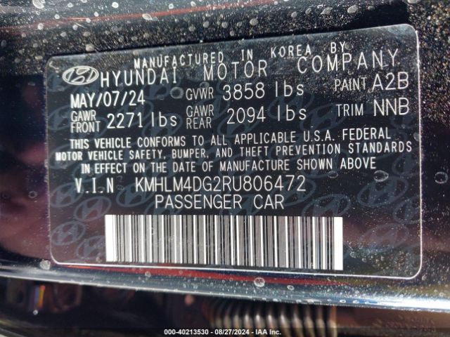 Photo 8 VIN: KMHLM4DG2RU806472 - HYUNDAI ELANTRA 