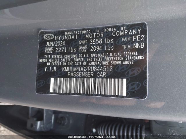 Photo 8 VIN: KMHLM4DG2RU844512 - HYUNDAI ELANTRA 