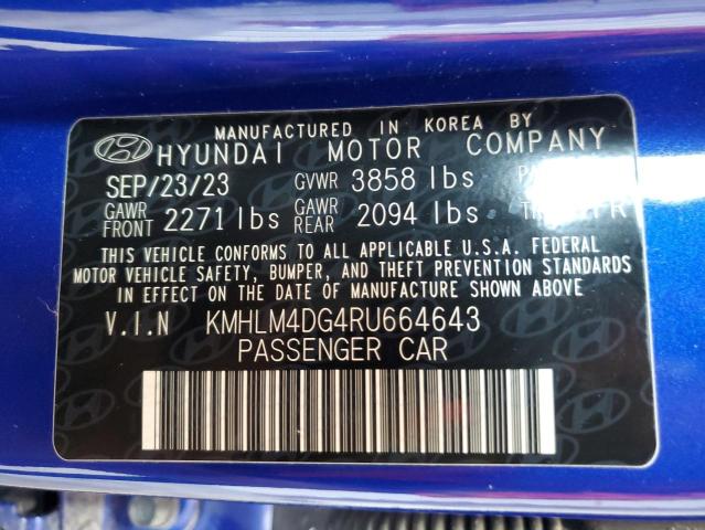 Photo 12 VIN: KMHLM4DG4RU664643 - HYUNDAI ELANTRA SE 