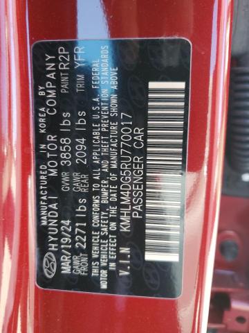 Photo 12 VIN: KMHLM4DG5RU770017 - HYUNDAI ELANTRA SE 