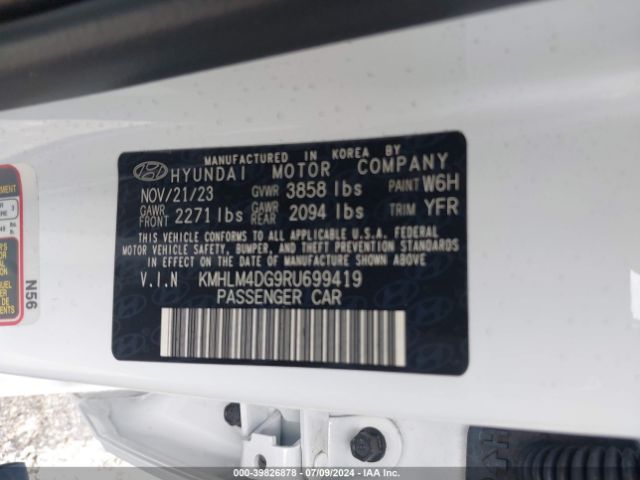 Photo 8 VIN: KMHLM4DG9RU699419 - HYUNDAI ELANTRA 