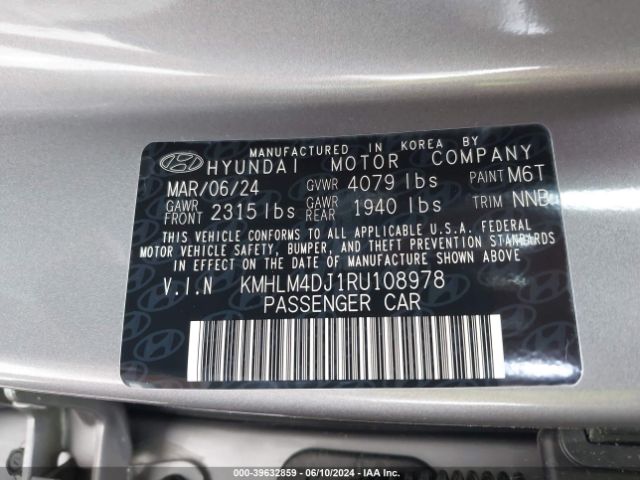 Photo 8 VIN: KMHLM4DJ1RU108978 - HYUNDAI ELANTRA 