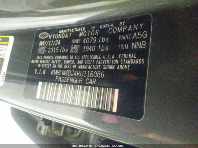 Photo 8 VIN: KMHLM4DJ4RU116086 - HYUNDAI ELANTRA HYBRID 