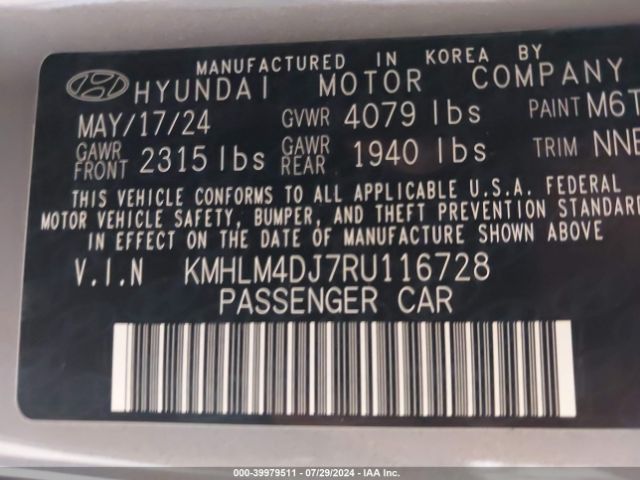 Photo 8 VIN: KMHLM4DJ7RU116728 - HYUNDAI ELANTRA 