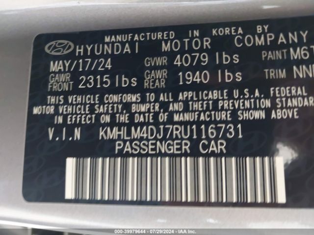 Photo 8 VIN: KMHLM4DJ7RU116731 - HYUNDAI ELANTRA 