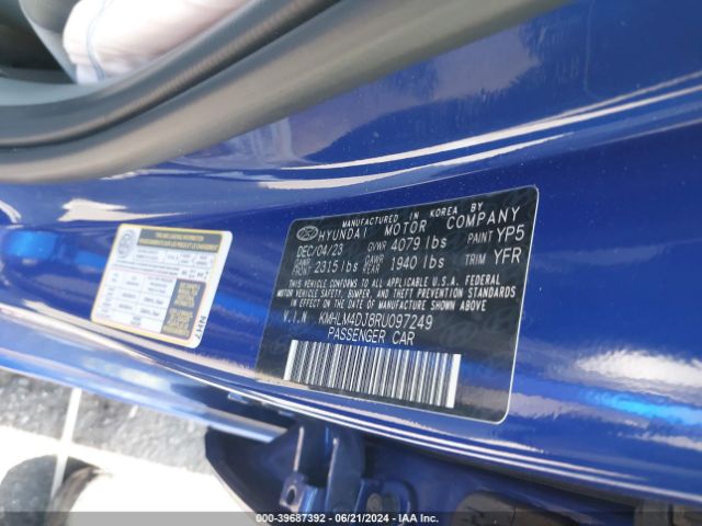 Photo 8 VIN: KMHLM4DJ8RU097249 - HYUNDAI ELANTRA 