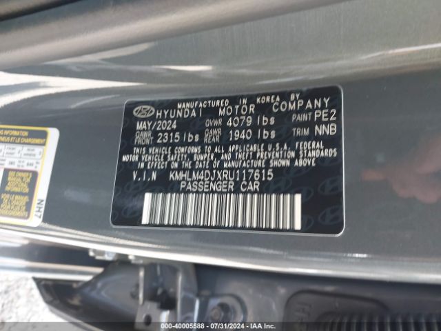 Photo 8 VIN: KMHLM4DJXRU117615 - HYUNDAI ELANTRA 