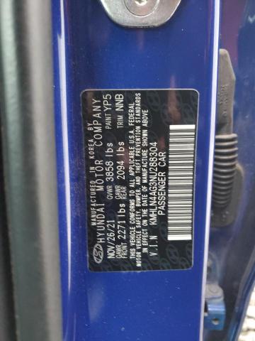 Photo 12 VIN: KMHLN4AG3NU288304 - HYUNDAI ELANTRA SE 